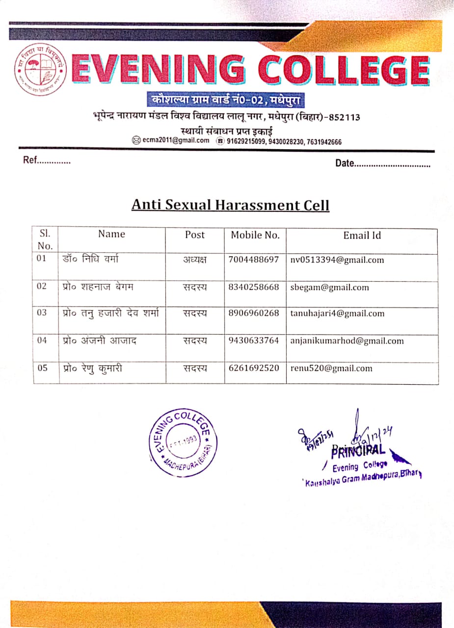 Anti Sexual Harassment